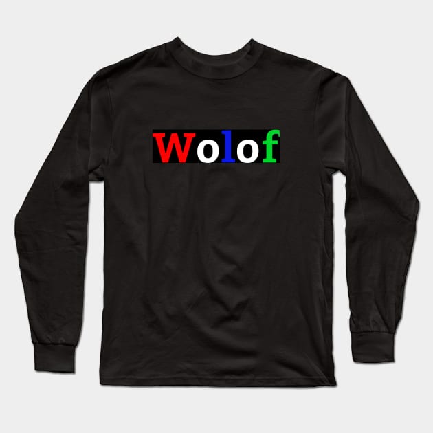 Wolof Gambia Flag Colours Long Sleeve T-Shirt by Tony Cisse Art Originals